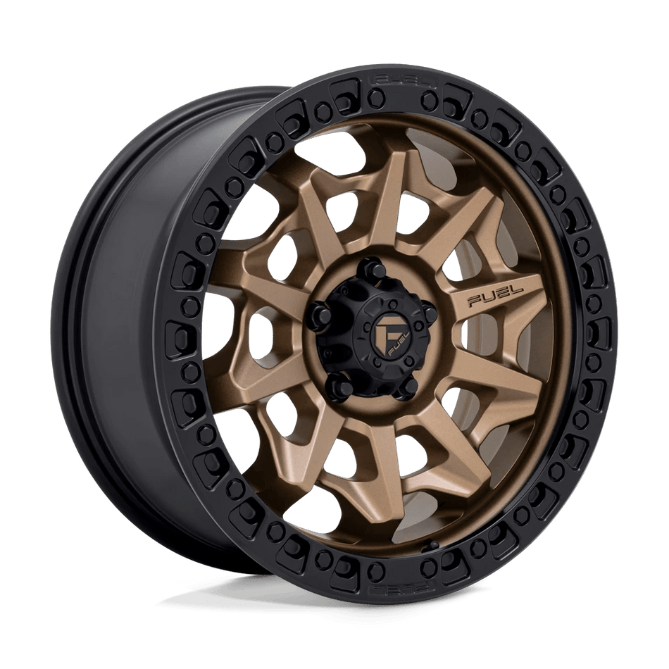 Fuel 1PC D696 COVERT 18x8.5 ET35 5x120 Matte Bronze Black Bead Ring