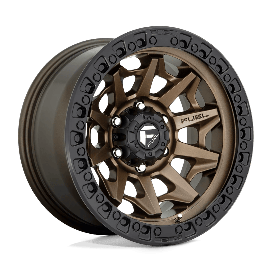 Fuel 1PC D696 COVERT 17x9 ET-12 6x139.7 Matte Bronze Black Bead Ring