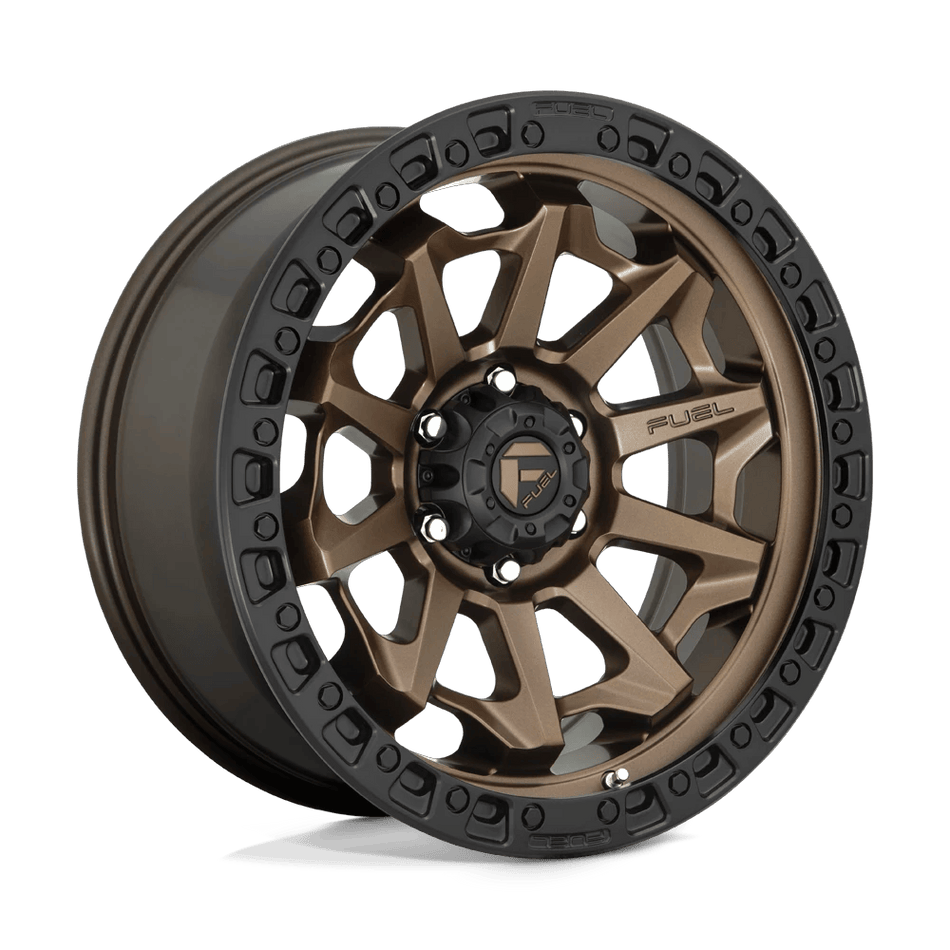 Fuel 1PC D696 COVERT 15x8 ET-19 6x139.7 Matte Bronze Black Bead Ring
