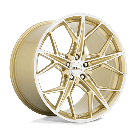 Cray HAMMERHEAD 20x9 ET38 5x120 Gloss Gold w/ Mirror Cut Face