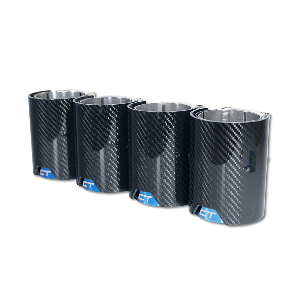BMW M2/M3/M4/M5 F10/F80/F82/F83/F87 CARBON FIBRE EXHAUST TIPS - BURNT ENDS x4