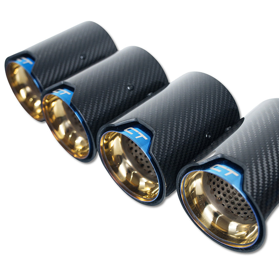 BMW M2/M3/M4/M5 F10/F80/F82/F83/F87 CARBON FIBRE EXHAUST TIPS - BURNT ENDS x4