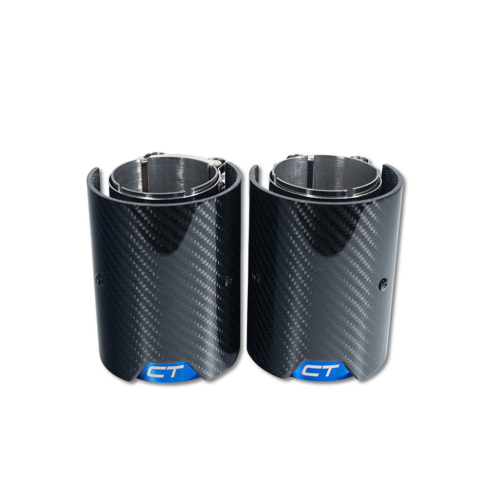 BMW CARBON EXHAUST TIPS 135i/140i/235i/240i/335i/340i/435i/440i - BURNT ENDS(SET OF 2)