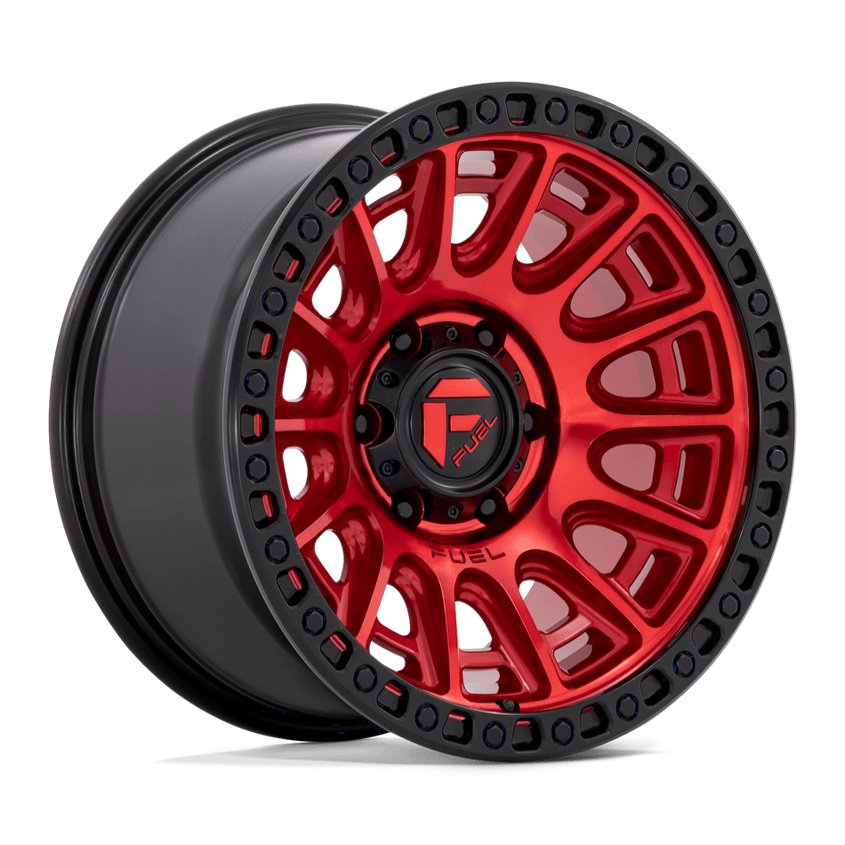 Fuel 1PC D834 CYCLE 17x8.5 ET34 6x120 Candy Red w/ Black Ring
