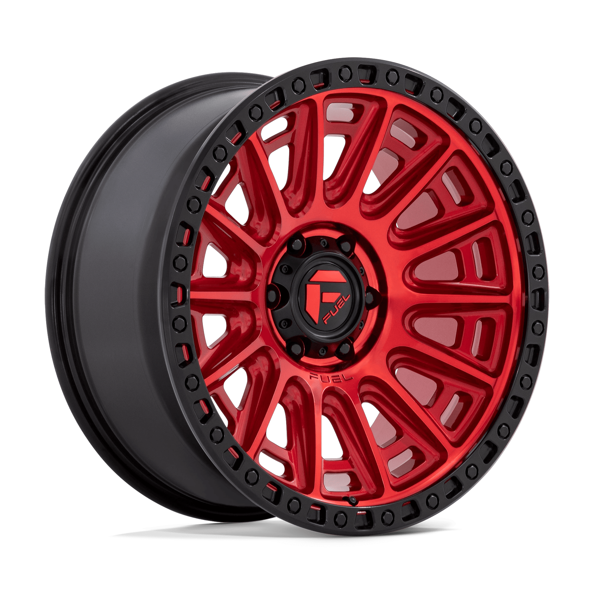 Fuel 1PC D834 CYCLE 20x9 ET1 6x135 Candy Red w/ Black Ring
