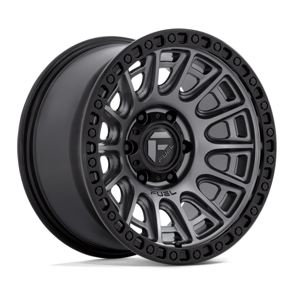 Fuel 1PC D835 CYCLE 17x8.5 ET34 6x120 Matte Gunmetal w/ Black Ring