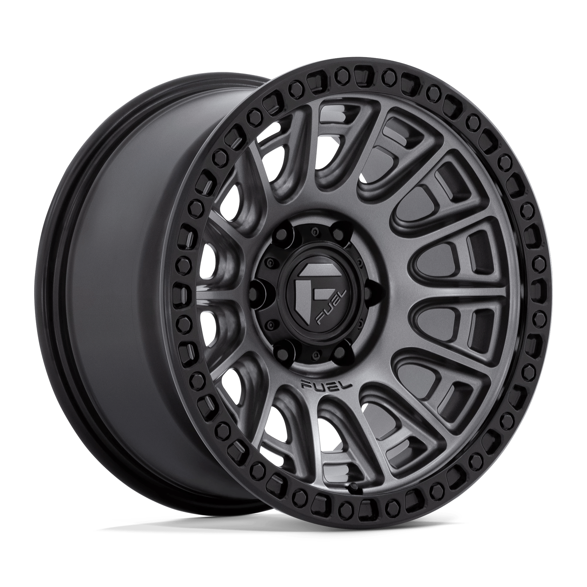 Fuel 1PC D835 CYCLE 17x8.5 ET25 6x135 Matte Gunmetal w/ Black Ring