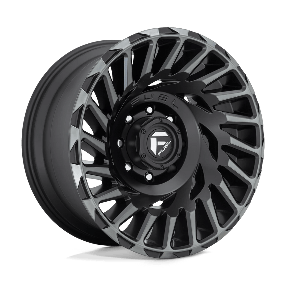 Fuel 1PC D683 CYCLONE 20x10 ET-18 5x150 Matte Machined Double Dark Tint