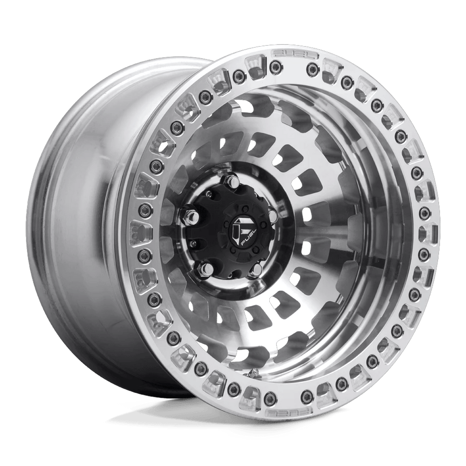 Fuel 1PC D102 ZEPHYR BEADLOCK 17x9 ET-15 6x139.7 Gloss Machined