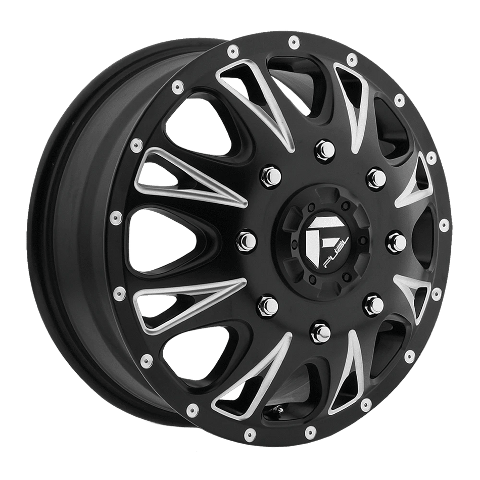 Fuel 1PC D513 THROTTLE 17x6.5 ET129 8x210 Matte Black Milled