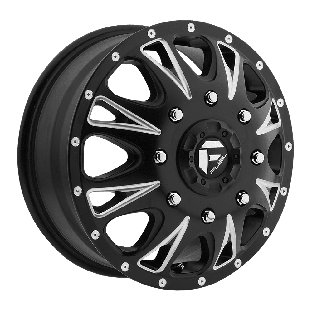 Fuel 1PC D513 THROTTLE 17x6.5 ET129 8x200 Matte Black Milled