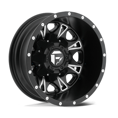 Fuel 1PC D513 THROTTLE 17x6.5 ET-140 8x165.1 Matte Black Milled