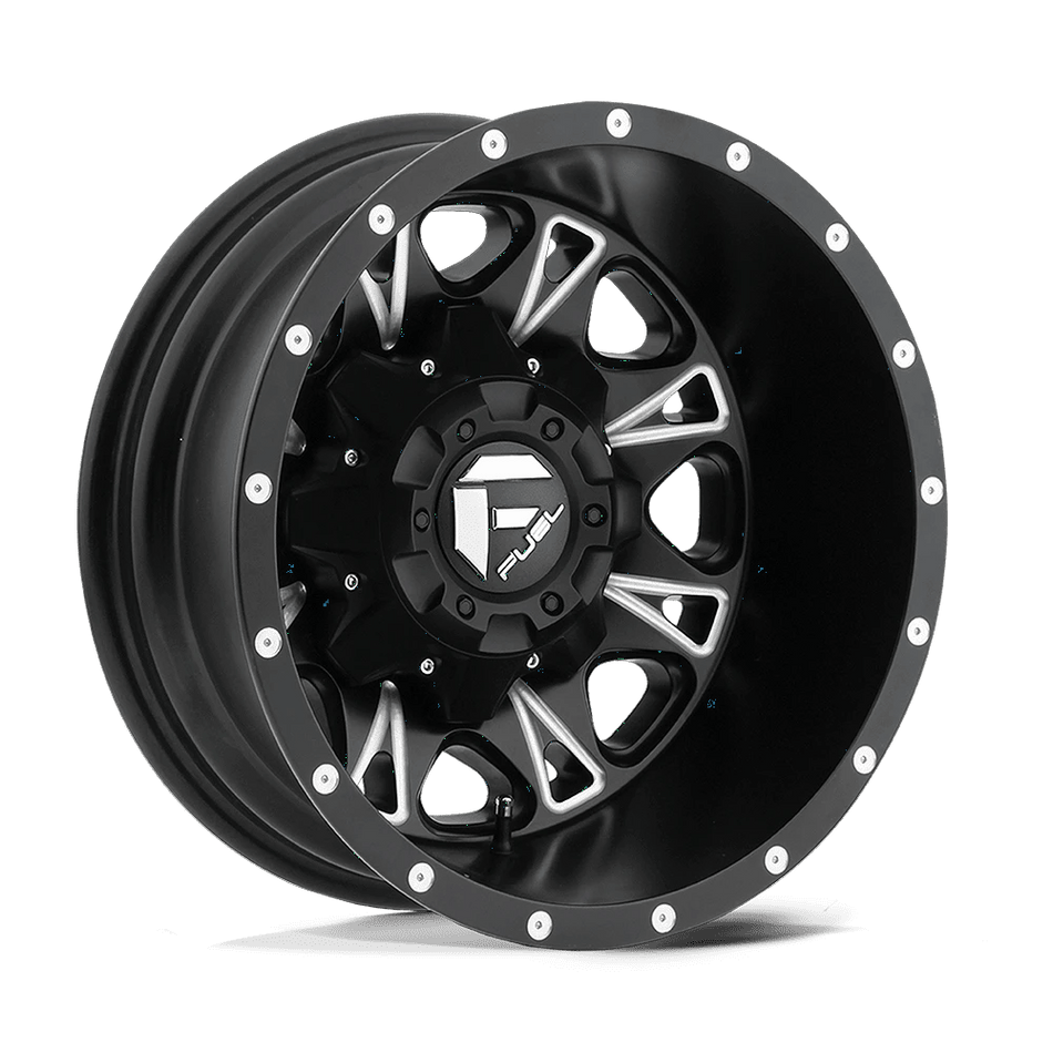Fuel 1PC D513 THROTTLE 17x6.5 ET-140 8x165.1 Matte Black Milled