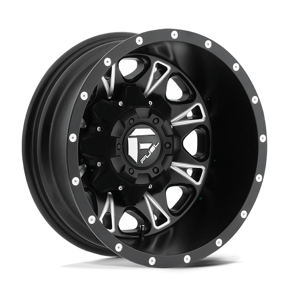 Fuel 1PC D513 THROTTLE 17x6.5 ET-140 8x200 Matte Black Milled