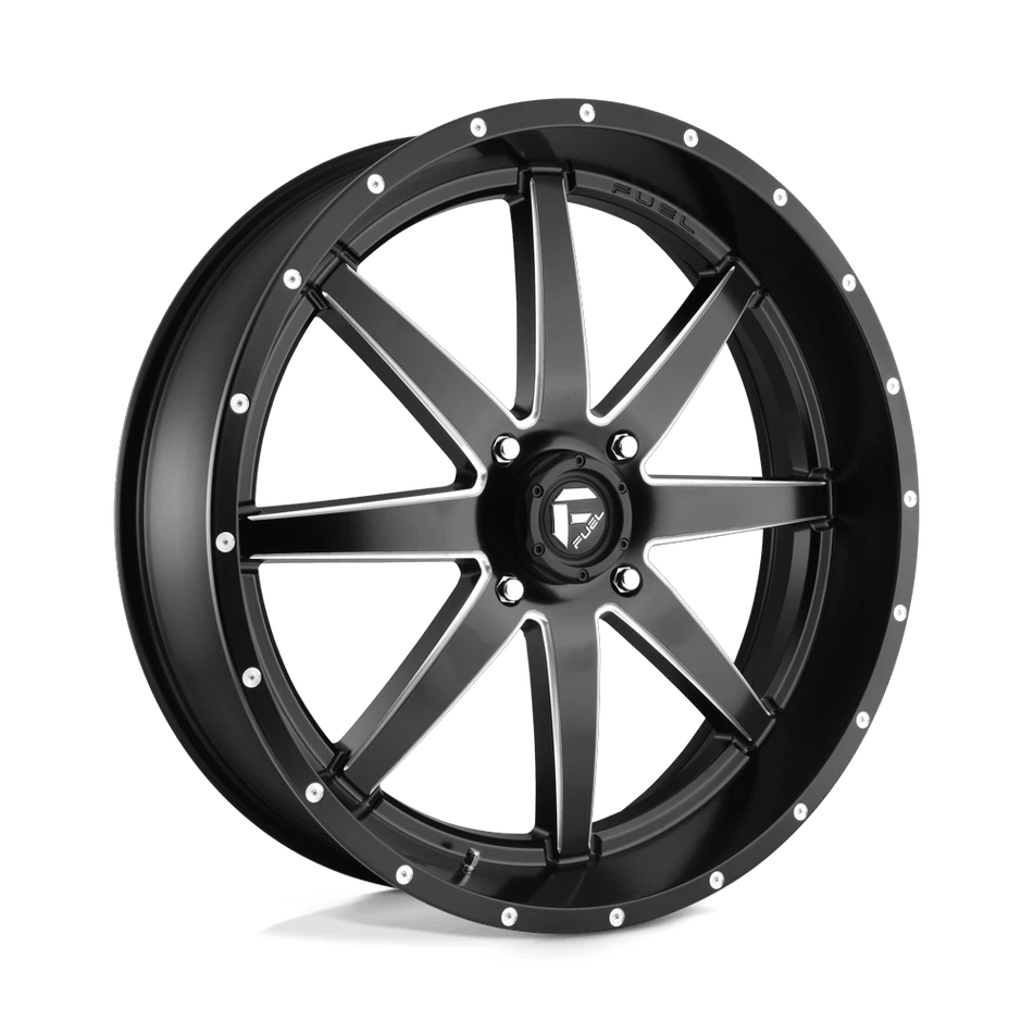 Fuel UTV D538 MAVERICK UTV 24x7 ET13 4x156 Matte Black Milled