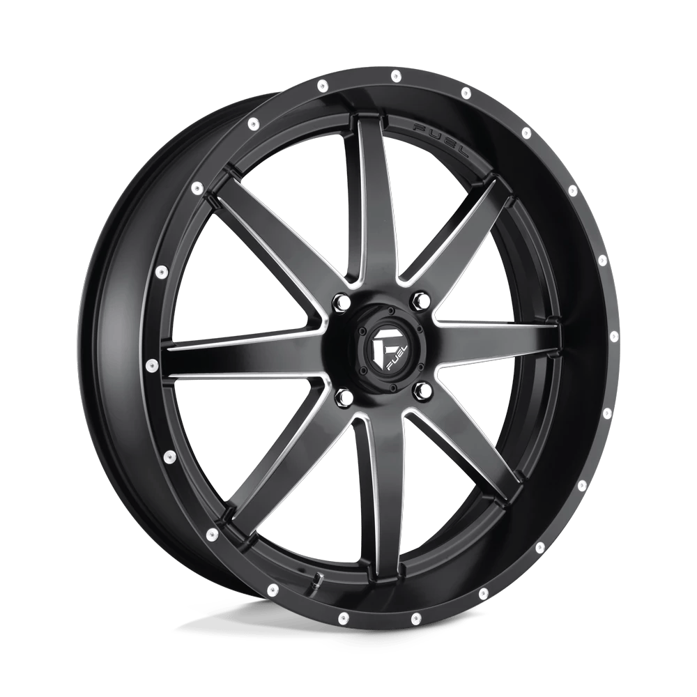 Fuel UTV D538 MAVERICK UTV 24x7 ET13 4x137 Matte Black Milled