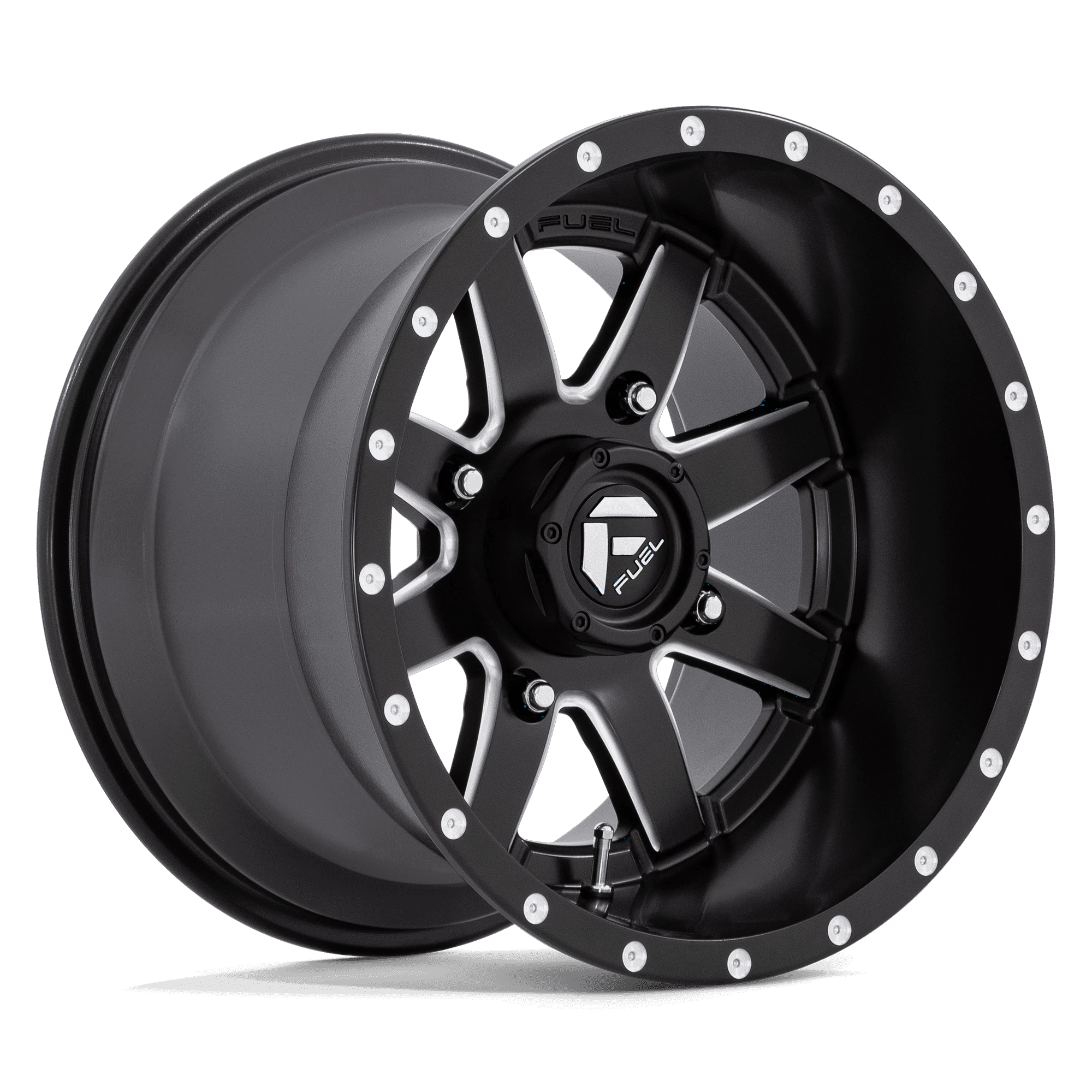 Fuel UTV D538 MAVERICK UTV 15x10 ET0 4x156 Matte Black Milled