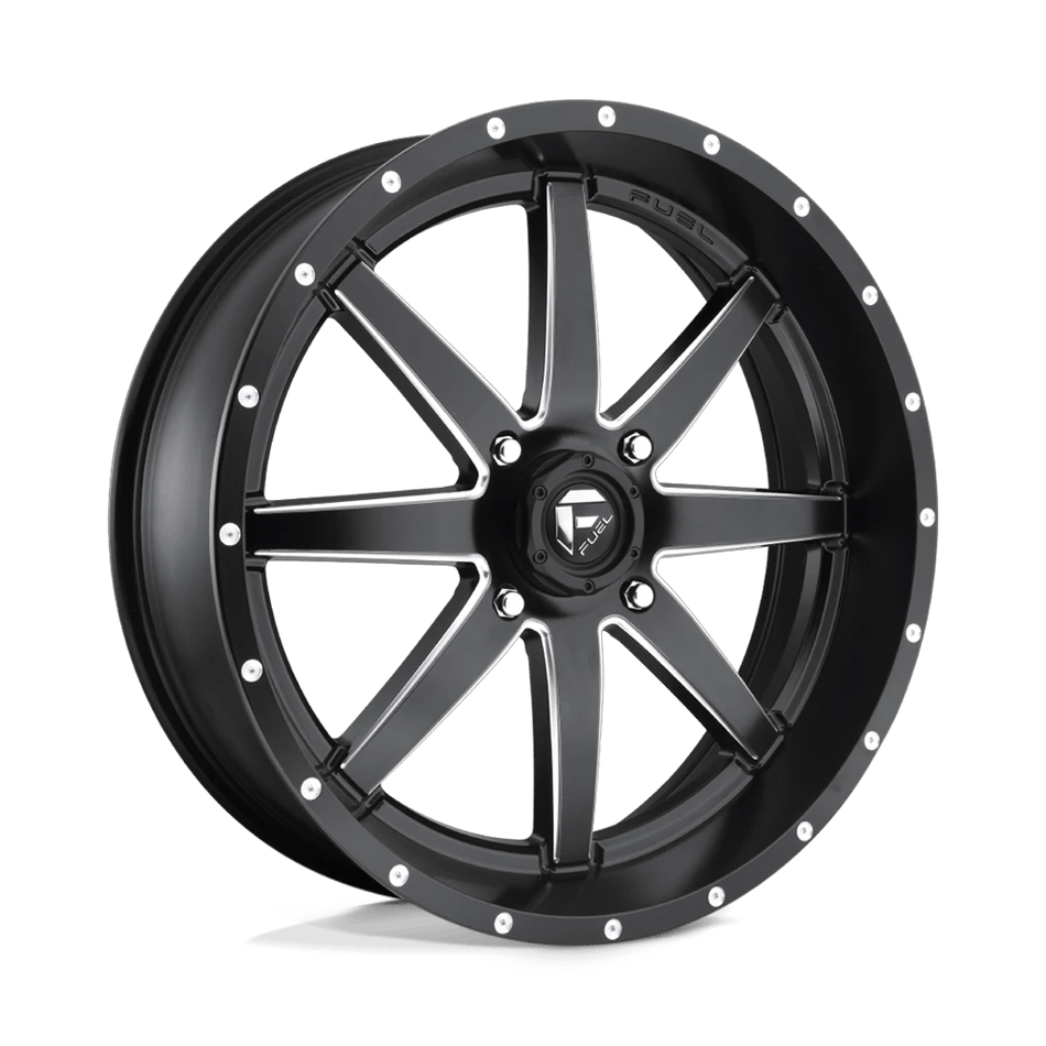 Fuel UTV D538 MAVERICK UTV 14x7 ET38 4x137 Matte Black Milled