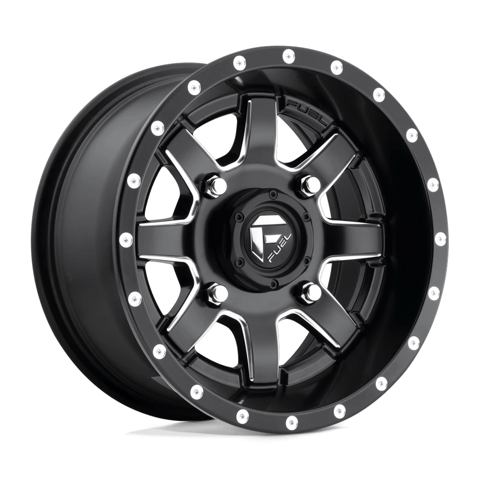 Fuel UTV D538 MAVERICK UTV 14x7 ET13 4x110 Matte Black Milled