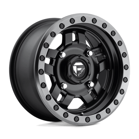 Fuel UTV D557 ANZA UTV 15x7 ET13 4x137 Matte Black Gunmetal Ring