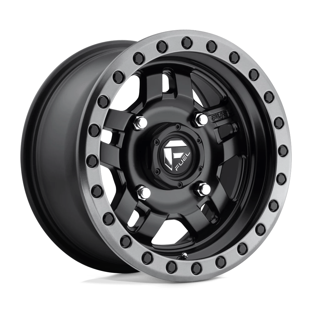 Fuel UTV D557 ANZA UTV 14x7 ET38 4x156 Matte Black Gunmetal Ring