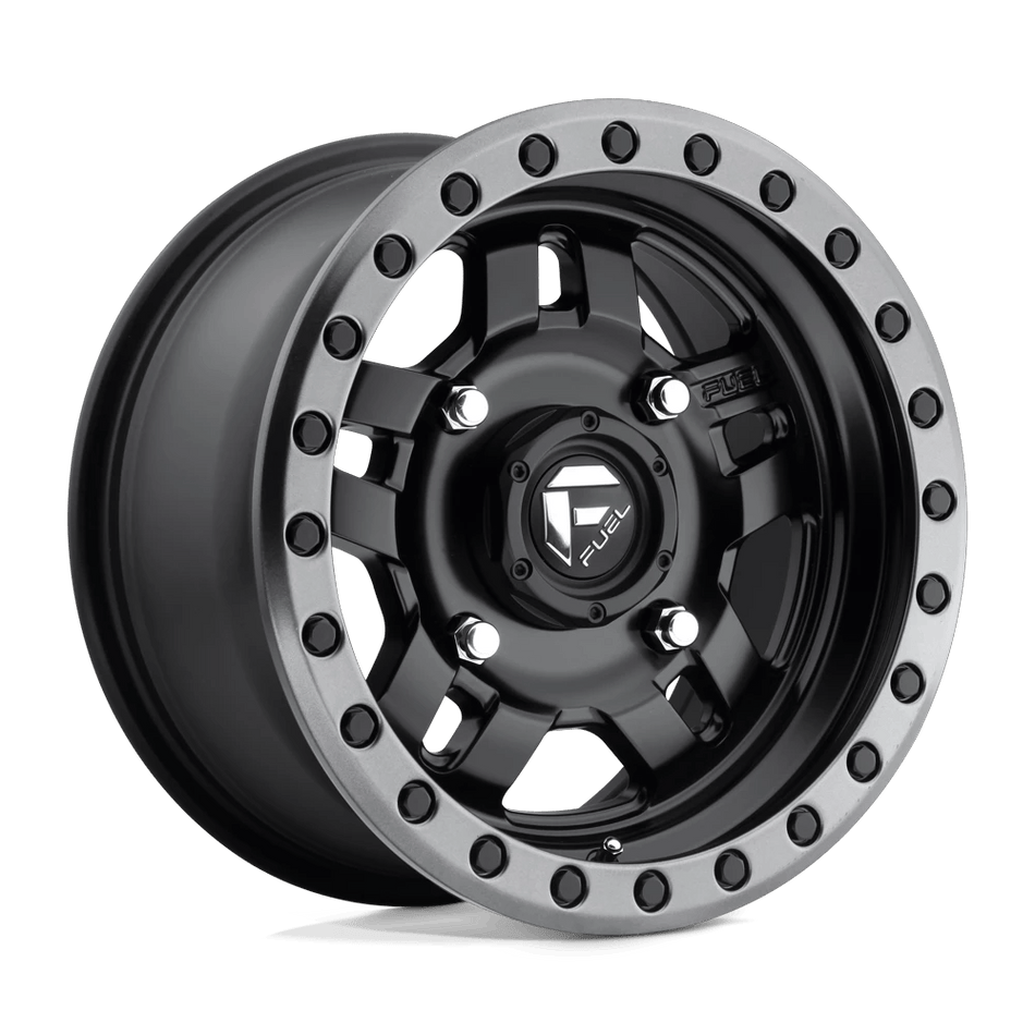 Fuel UTV D557 ANZA UTV 14x7 ET38 4x137 Matte Black Gunmetal Ring