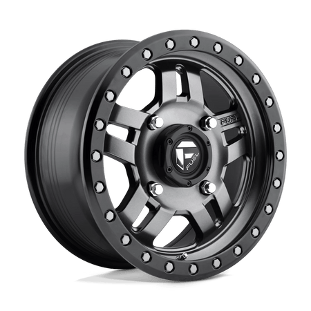 Fuel UTV D557 ANZA UTV 15x7 ET13 4x137 Matte Gunmetal Black Bead Ring