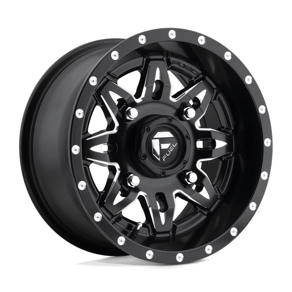 Fuel UTV D567 LETHAL UTV 15x7 ET13 4x137 Matte Black Milled
