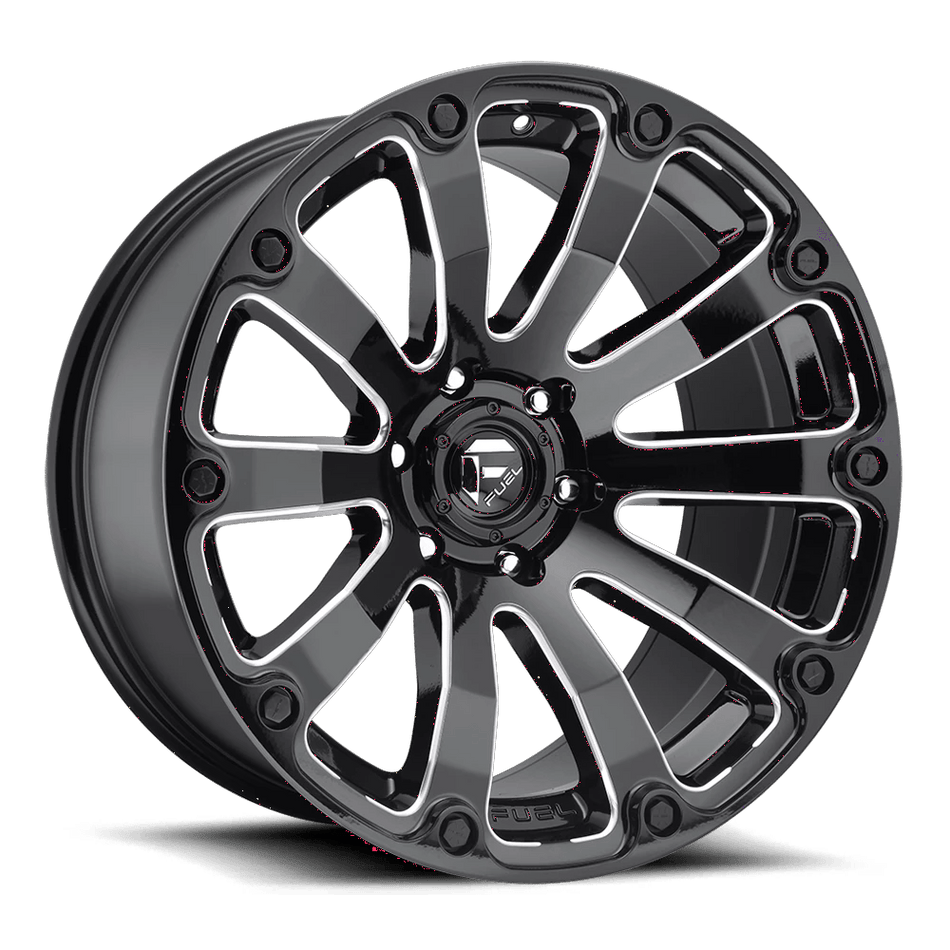 Fuel 1PC D598 DIESEL 20x9 ET1 6x135 Gloss Black Milled