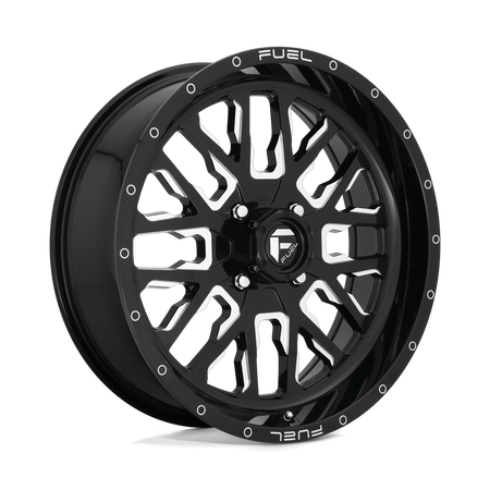 Fuel UTV D611 STROKE UTV 20x7 ET13 4x137 Gloss Black Milled