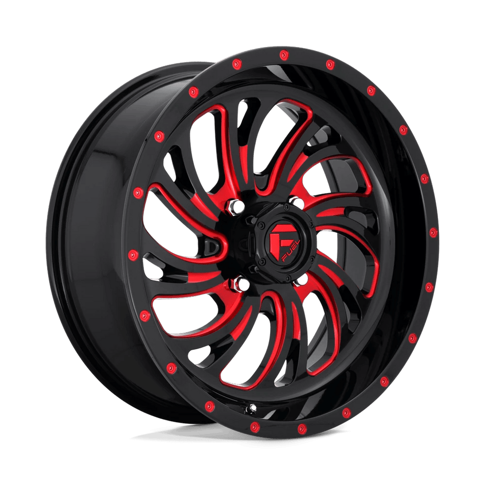 Fuel UTV D642 KOMPRESSOR UTV 18x7 ET13 4x137 Gloss Black w/ Red Tint