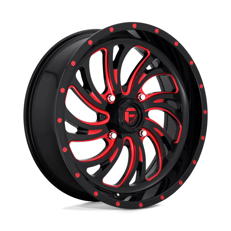 Fuel UTV D642 KOMPRESSOR UTV 20x7 ET13 4x137 Gloss Black w/ Red Tint
