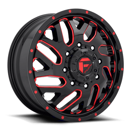 Fuel 1PC D656 TRITON 20x8.25 ET105 8x165.1 Gloss Black w/ Red Tint