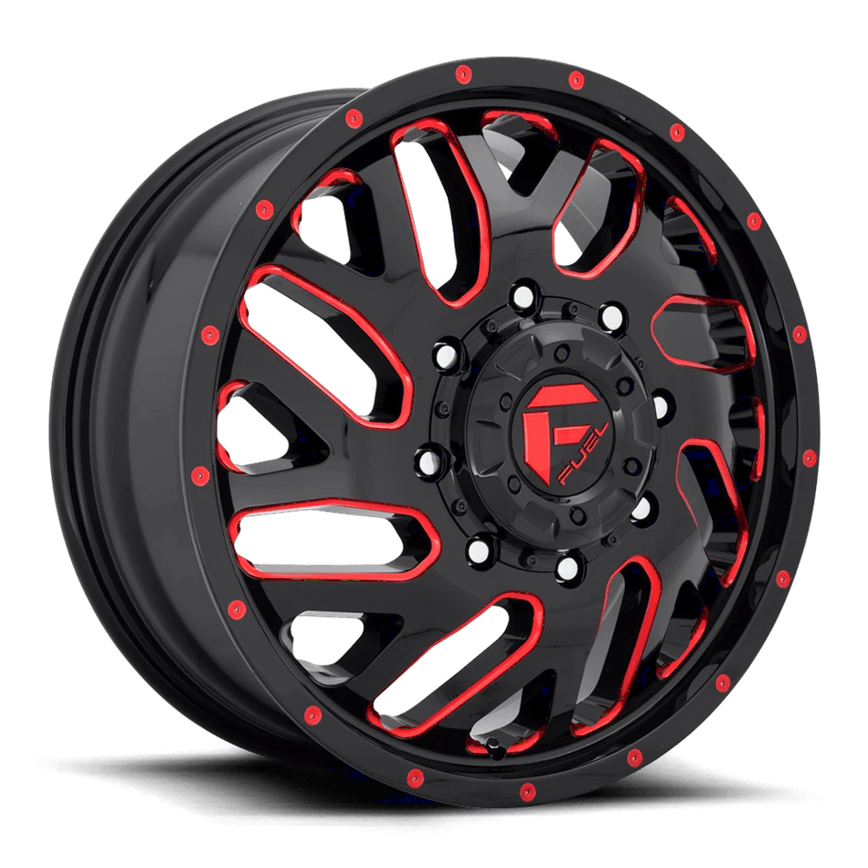 Fuel 1PC D656 TRITON 20x8.25 ET105 8x165.1 Gloss Black w/ Red Tint
