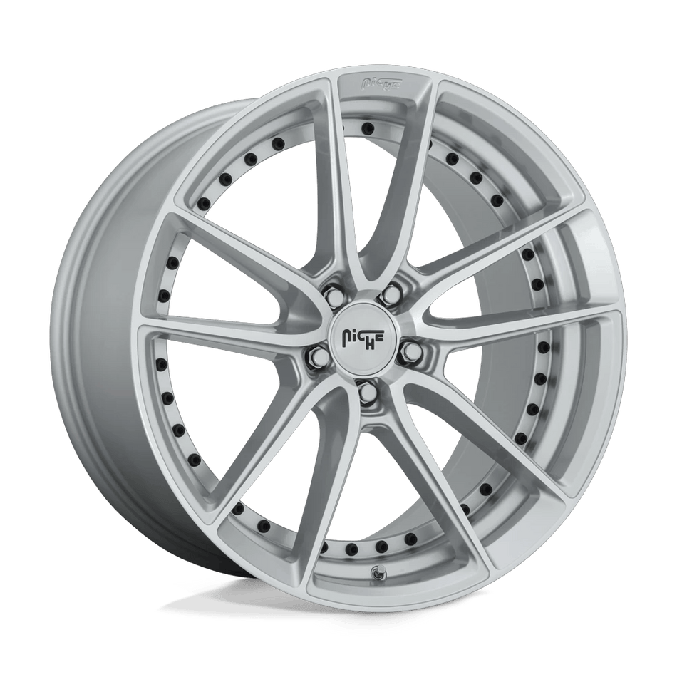 Niche 1PC M221 DFS 20x10.5 ET35 5x120 Gloss Silver Machined