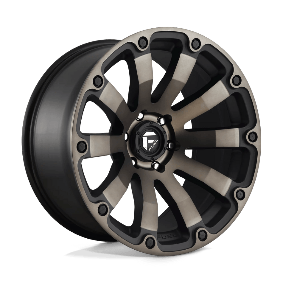 Fuel 1PC D636 DIESEL 20x10 ET-18 5x127 Matte Black Double Dark Tint