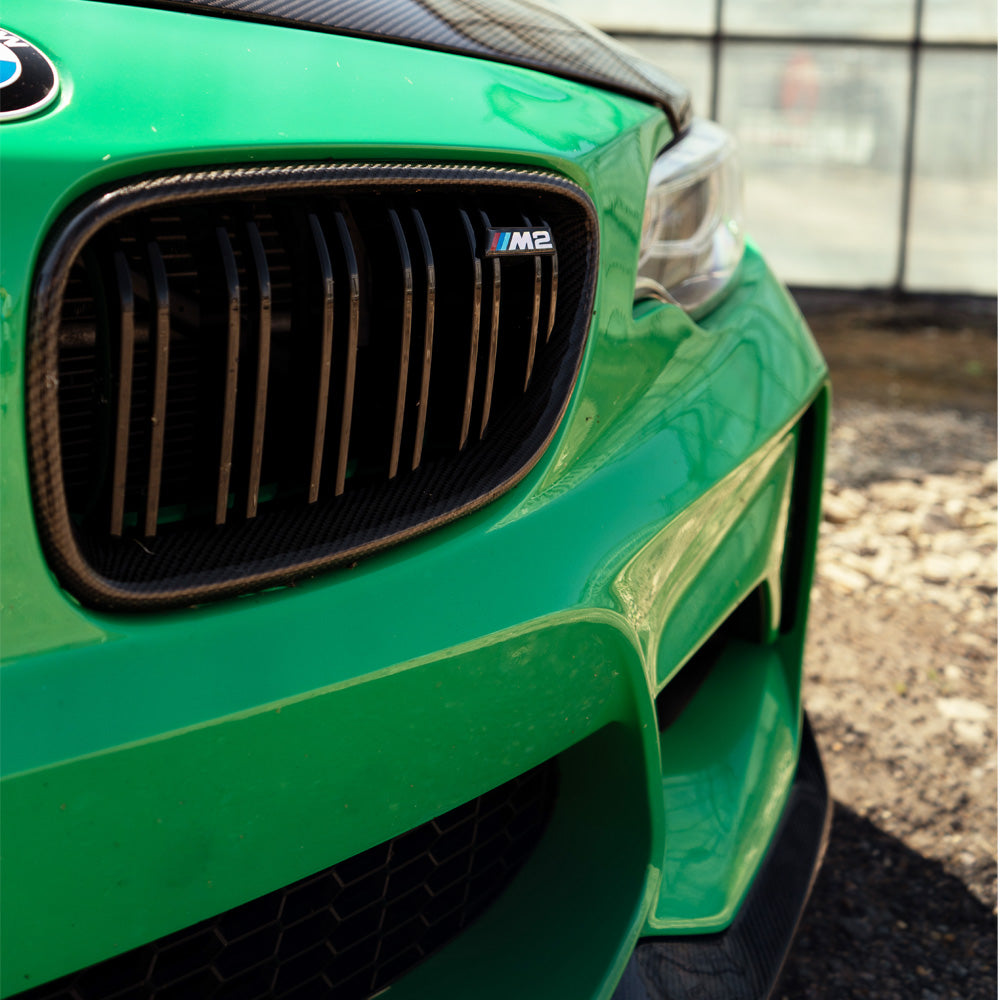 BMW M2/2 SERIES F87/F22 CARBON FIBRE GRILLES-Grille-CT CARBON-CT Carbon - High-quality carbon fiber and gloss black aerodynamic parts for premium sports and luxury vehicles.