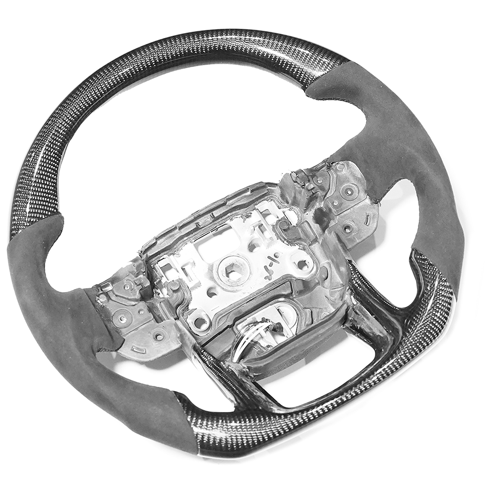 RANGE ROVER SVR CARBON FIBRE & ALCANTARA STEERING WHEEL-Accessories-CT CARBON-CT Carbon - High-quality carbon fiber and gloss black aerodynamic parts for premium sports and luxury vehicles.