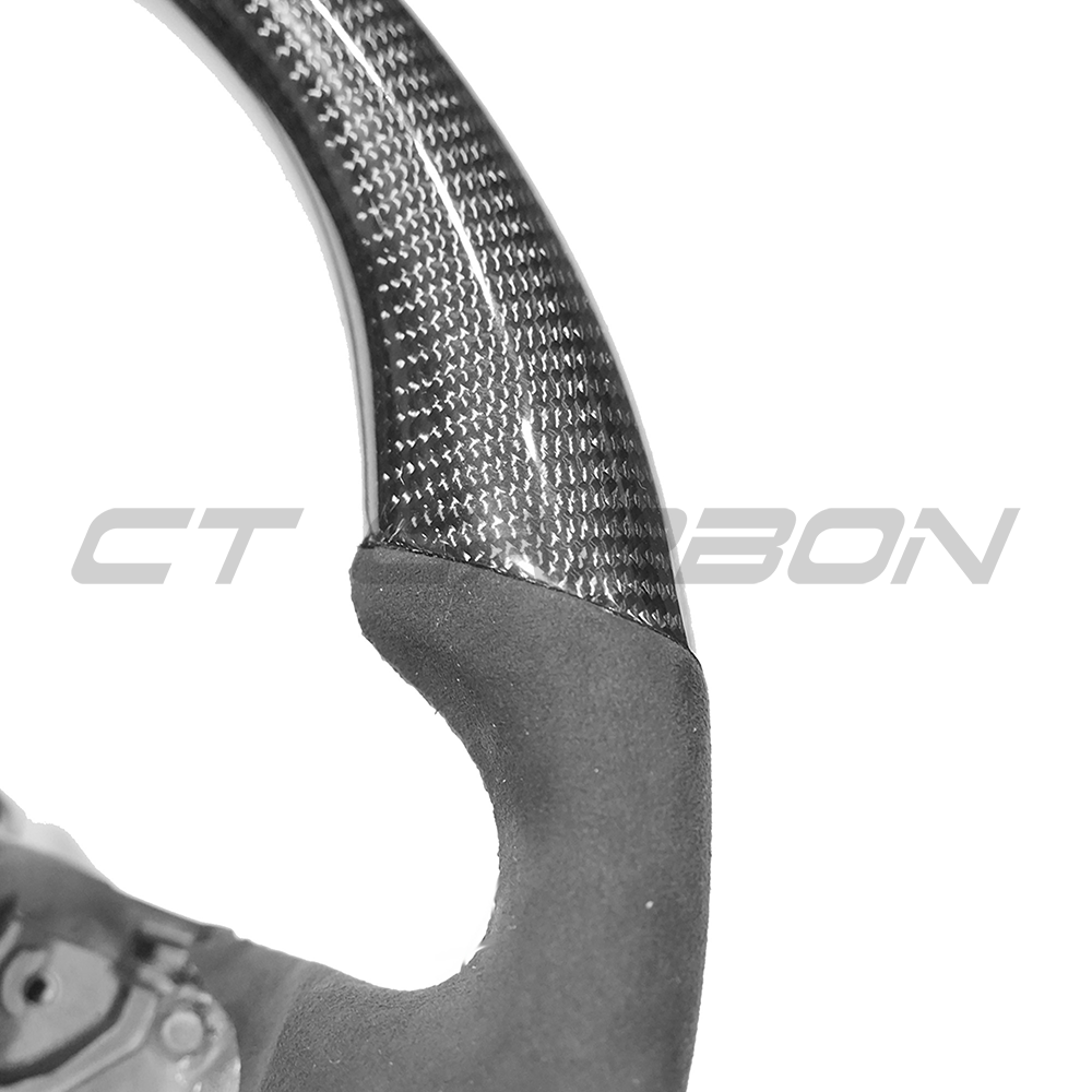 RANGE ROVER SVR CARBON FIBRE & ALCANTARA STEERING WHEEL-Accessories-CT CARBON-CT Carbon - High-quality carbon fiber and gloss black aerodynamic parts for premium sports and luxury vehicles.