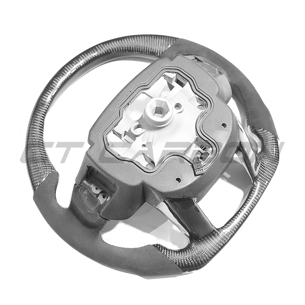 RANGE ROVER SVR CARBON FIBRE & ALCANTARA STEERING WHEEL-Accessories-CT CARBON-CT Carbon - High-quality carbon fiber and gloss black aerodynamic parts for premium sports and luxury vehicles.