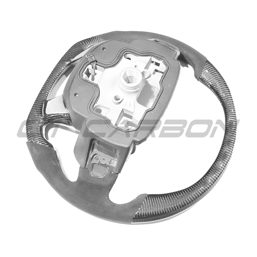 RANGE ROVER SVR CARBON FIBRE & ALCANTARA STEERING WHEEL-Accessories-CT CARBON-CT Carbon - High-quality carbon fiber and gloss black aerodynamic parts for premium sports and luxury vehicles.