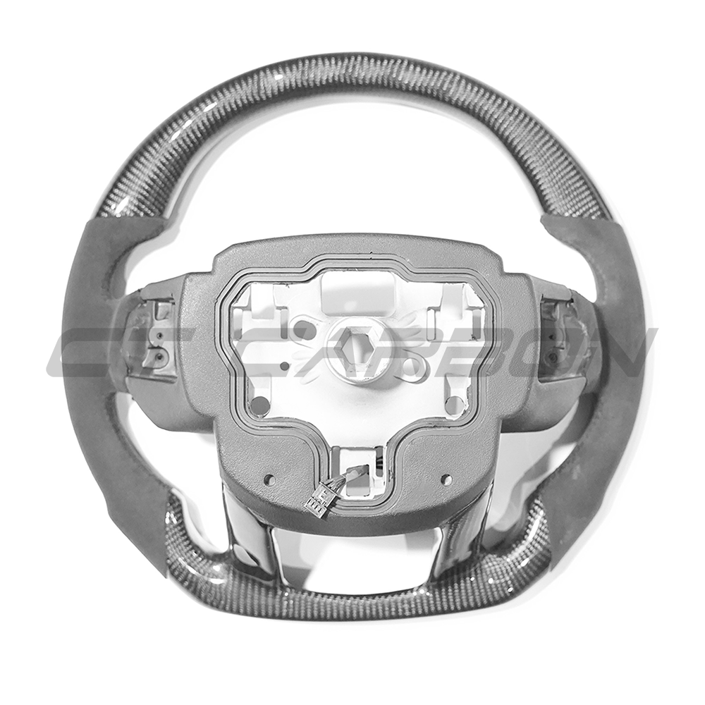 RANGE ROVER SVR CARBON FIBRE & ALCANTARA STEERING WHEEL-Accessories-CT CARBON-CT Carbon - High-quality carbon fiber and gloss black aerodynamic parts for premium sports and luxury vehicles.
