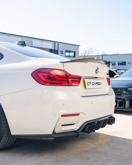 BMW M4 (F82) COUPE FULL CARBON FIBRE KIT - V STYLE-Kit-CT CARBON-CT Carbon - High-quality carbon fiber and gloss black aerodynamic parts for premium sports and luxury vehicles.