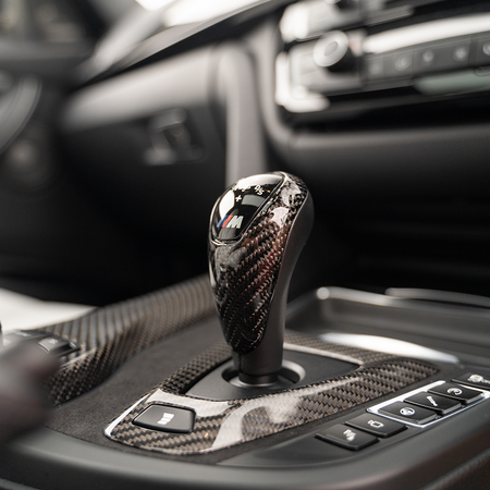 BMW M2/M3/M4/M5/M6 F10/F12/F13/F80/F82/F83/F87 SHIFT KNOB-Accessories-CT CARBON-CT Carbon - High-quality carbon fiber and gloss black aerodynamic parts for premium sports and luxury vehicles.