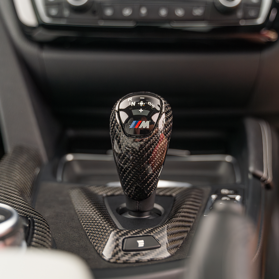 BMW M2/M3/M4/M5/M6 F10/F12/F13/F80/F82/F83/F87 SHIFT KNOB-Accessories-CT CARBON-CT Carbon - High-quality carbon fiber and gloss black aerodynamic parts for premium sports and luxury vehicles.