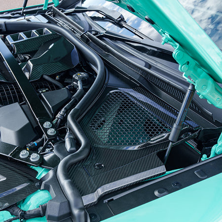 BMW M2 M3 & M4 G87/G80/G81/G82/G83 CARBON FIBRE ENGINE BAY UPPER TRIM - RHD-Accessories-CT CARBON-CT Carbon - High-quality carbon fiber and gloss black aerodynamic parts for premium sports and luxury vehicles.