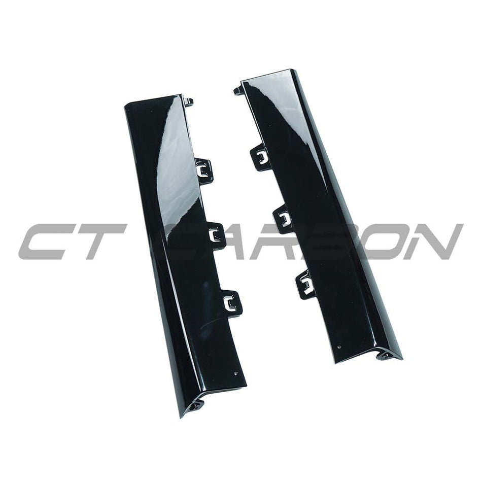 MERCEDES E-CLASS W213 2020-2023 GLOSS BLACK DIFFUSER CORNERS