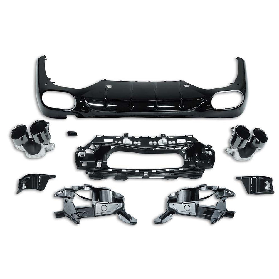 MERCEDES E-CLASS W214 2024+ DIFFUSER WITH TIPS