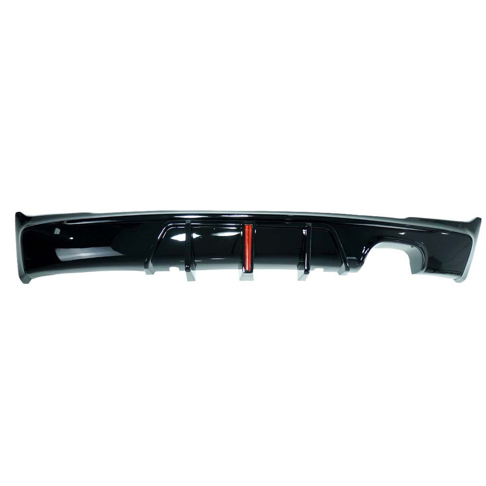 BMW F22/F23 2 SERIES 2014-2020 GLOSS BLACK LED TWIN LEFT DIFFUSER MP STYLE