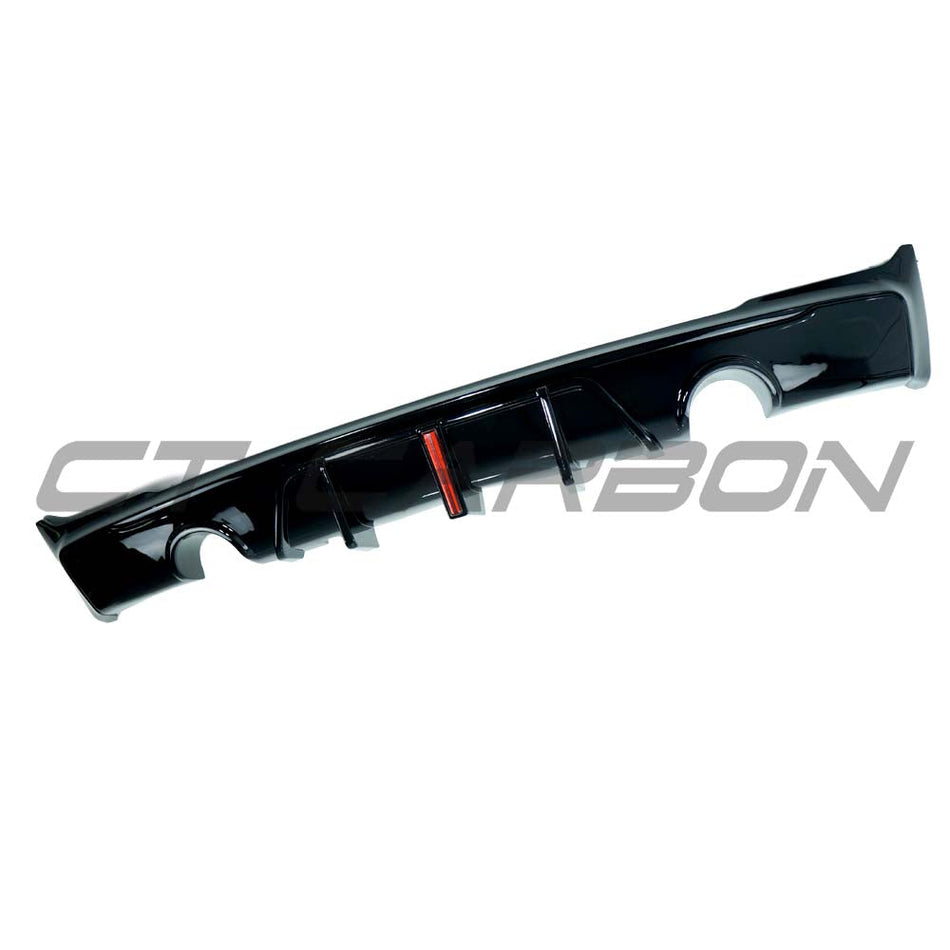 BMW F22/F23 2 SERIES 2014-2020 GLOSS BLACK DUAL EXHAUST DIFFUSER MT STYLE